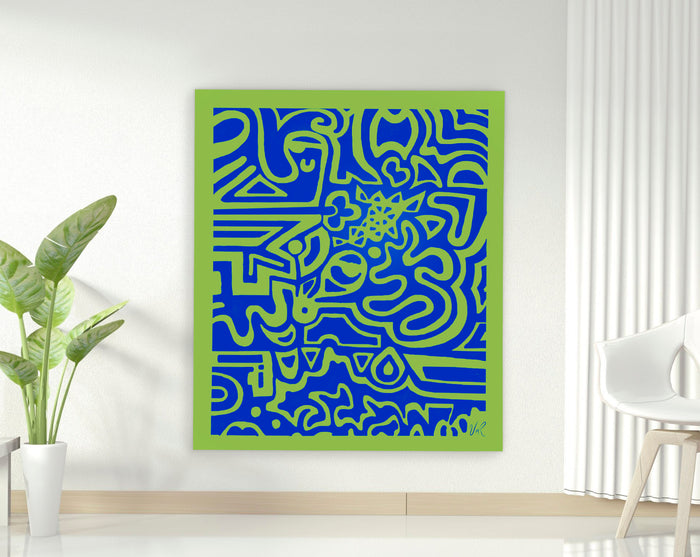 Monachopsis - Acrylic on Canvas by Valeria Moguel Rovelo